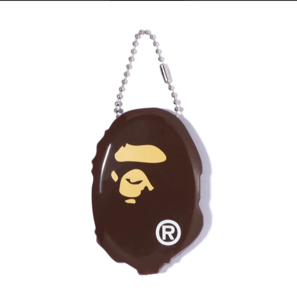 Authentic Bape A Bathing Ape coin pouch keychain